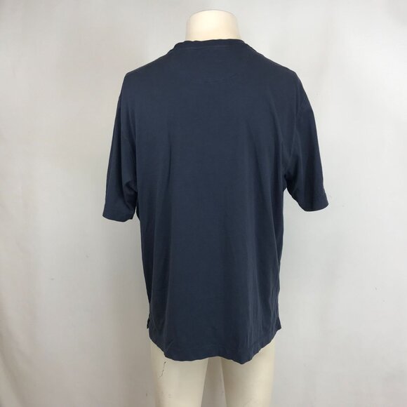 LEFT COAST TEE- MEN'S XL -NAVY SHORT SLEEVE CREW NECK PIMA COTTON T-SHIRT - Picture 5 of 9